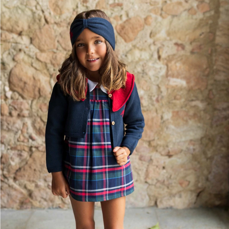 kids-chaqueta-202-chaqueta-bolero-teckel-marino-roja chaqueta bolero marino roja teckel kids chocolate firma española moda infantil invierno 2024/25