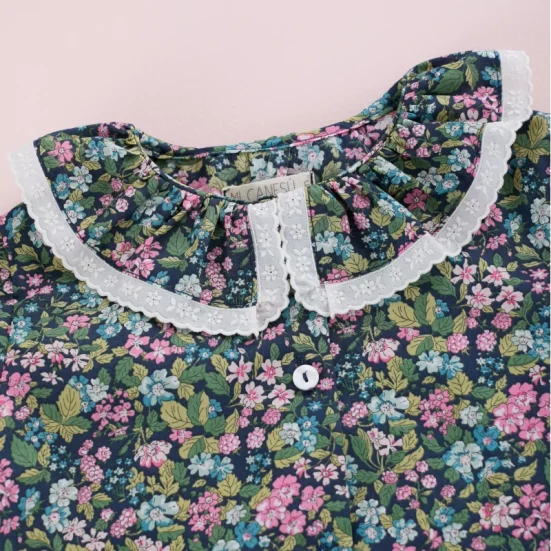 camisa niña cuello volante liberty botánico mi canesú invierno 2024/25