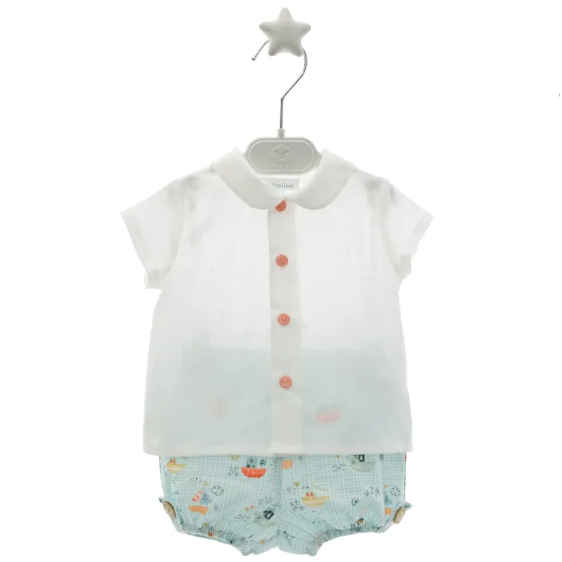 MIC-1825-CONJUNTO-NIÑO-BOMBACHO-FONDO-MAR-ODETTE conjunto niño camisa manga corta y bombacho fondo mar odette, micolino verano 2025