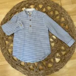 camisa niño rayas azul new york la martinica verano 2025, moda infantil española
