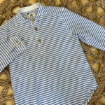 camisa niño rayas azul new york la martinica verano 2025, moda infantil española