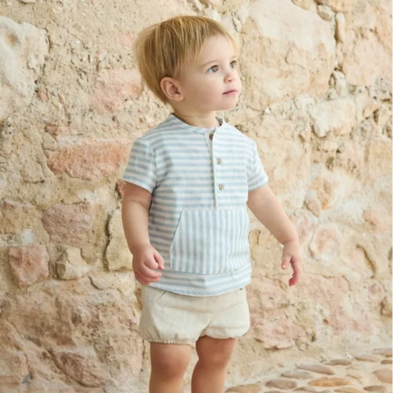 conjunto niño rayas bombacho martin aranda verano 2025