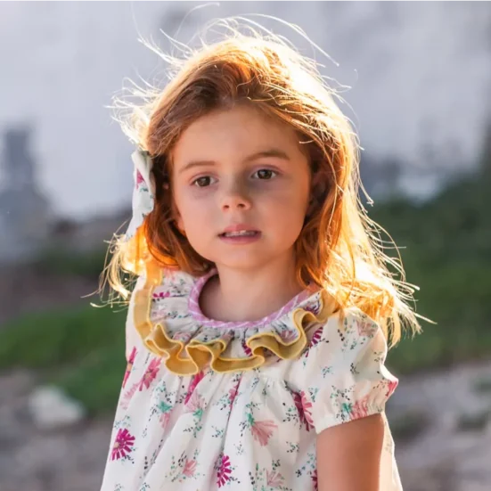 jesusito estampado floral achicoria, manuela montero verano 2025