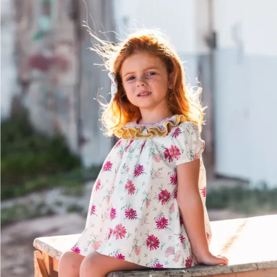 jesusito estampado floral achicoria, manuela montero verano 2025