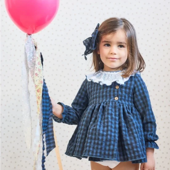 jesusito la marine vichy azul, la martinica, invierno 20025, moda infantil española