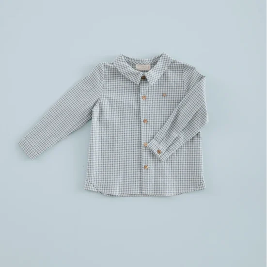 CAMISA NIÑO MINIVICHY AZUL DENIM, MI CANESU INVIERNO 2025