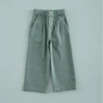 pantalon cropped pinzas verde te, mi canesu, invierno 2025, moda infantil española