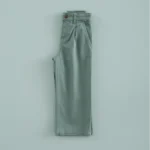 pantalon cropped pinzas verde te, mi canesu, invierno 2025, moda infantil española