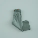 pantalon cropped pinzas verde te, mi canesu, invierno 2025, moda infantil española