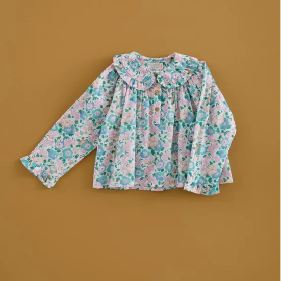 camisa niña liberty poppy vintage, mi canesu, invierno 2025