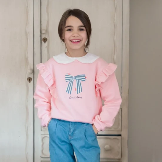 sudadera jogging rosa lazo mi canesu invierno 2025