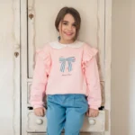 sudadera jogging rosa lazo mi canesu invierno 2025