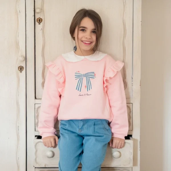 sudadera jogging rosa lazo mi canesu invierno 2025
