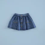minifalda ondas lúrex lyocell vaquera, mi canesu, invierno 2025, moda infantil española