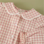 camisa petalos vichy colorete, mi canesu, invierno 2025, moda infantil española