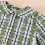 blusa cuelllo bobo tartan verde , mi canesu, invierno 2025