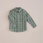 camisa niño tartan verde, mi canesu, invierno 2025, moda infantil española