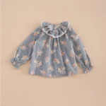 CAMISA NIÑA CUELLO VOLANTE MICROPANA BOUQUET,MI CANESU INVIERNO 2025, MODA INFFANTIL ESPAÑOLA