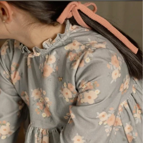 blusa peplum micropana bouquet, mi canesu, invierno 2025, moda infantil española