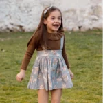 falda tiro alto micropana bouquet, mi canesu, invierno 2025, moda infantil española