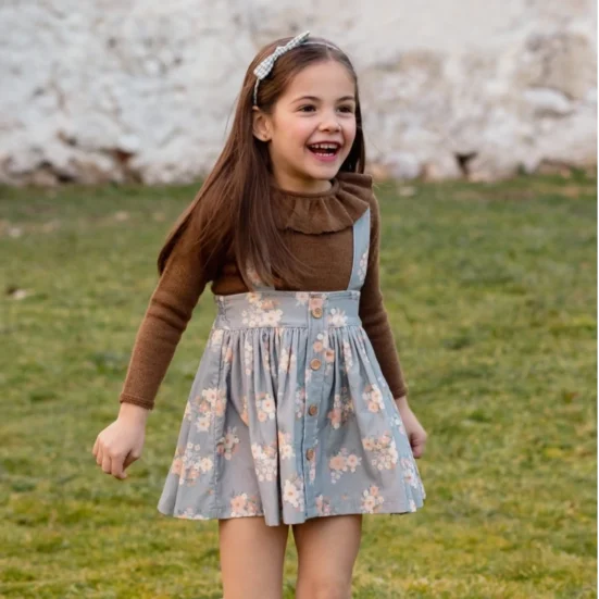 falda tiro alto micropana bouquet, mi canesu, invierno 2025, moda infantil española