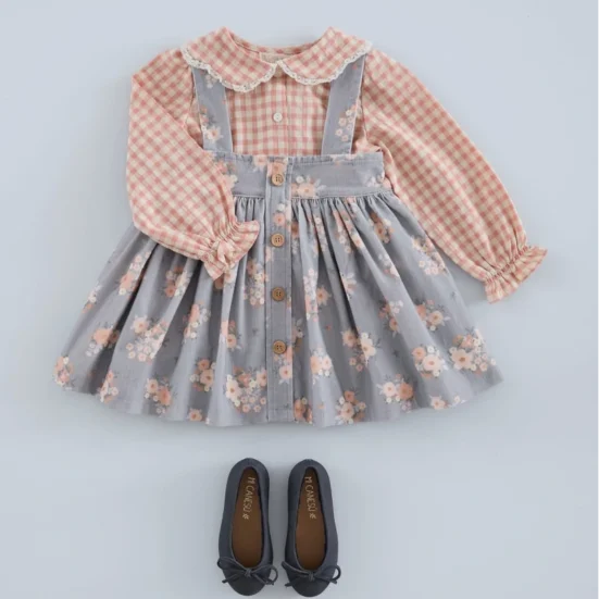 falda tiro alto micropana bouquet, mi canesu, invierno 2025, moda infantil española