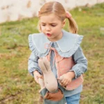 chaleco gasa florecita geométrica, mi canesu, invierno 2025,moda infantil española