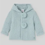 ABRIGO CAPUCHA VERDE MINT SEMILA, POMPONES, PAZ RODRIGUEZ, INVIERNO 2025