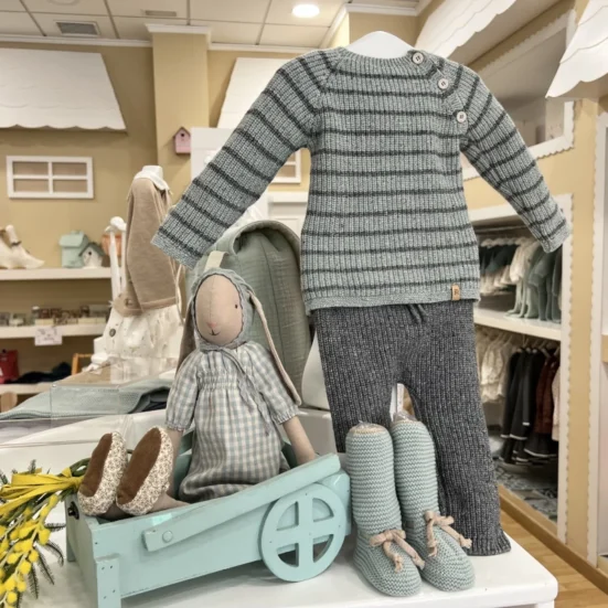 CONJUNTO NIÑO PUNTO RAYAS PAZ RODRIGUEZ