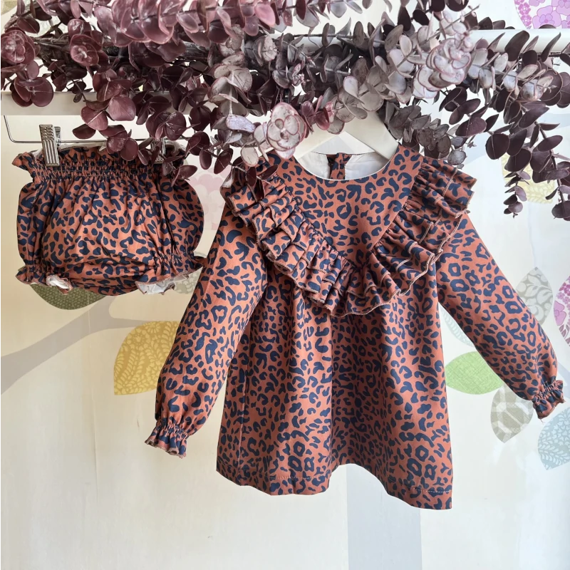 eve-jesusit-animal-print jesusito animal print azul teja, eve children invierno 20025, moda infantil española