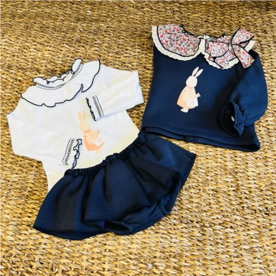conjunto jogging valentina bebes marino, invierno 2025