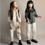 pantalon denim crudo mia lia, invierno 2025 moda infantil española