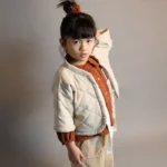 KIMONO PANA CRUDO MIA LIA INVIERNO 2025, ROPA MODA INFANTIL