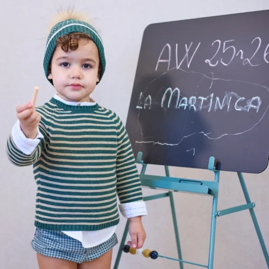 CONJUNTO BOMBACHO PETIT FLOWERS, LA MARTINICA INVIERNO 2025, MODA INFANTIL ESPAÑOLA