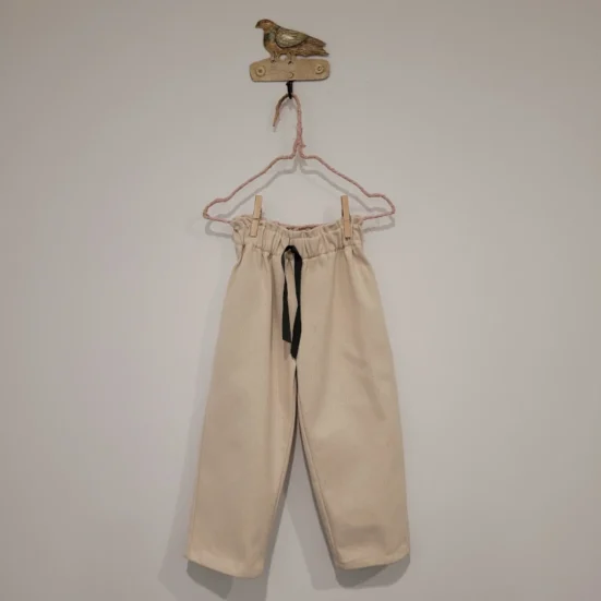 pantalon denim crudo mia lia, invierno 2025 moda infantil española
