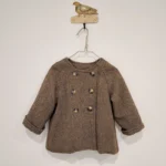 chaqueteon abrigo espiguilla unisex ,mia y lia, invierno 2025,moda infantil española