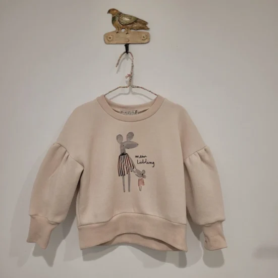 sudadera ratones mia y lia, invierno 2025, moda infantil española