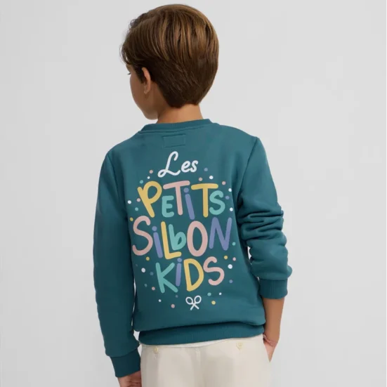 SUDADERA VERDE KIDS PETITS, SILBON INVIERNO 2025
