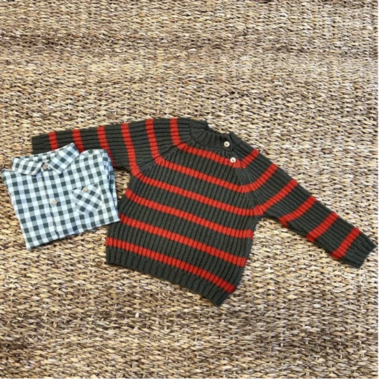 JERSEY KAKI RAYAS NARANJAS BE MORE KIDS, MODA INFANTIL ESPAÑÑOLA, MODA CON ESTILO NIÑO