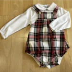 conjunto bebe niño ranita escoces cuadros navidad babidu invierno , outlet