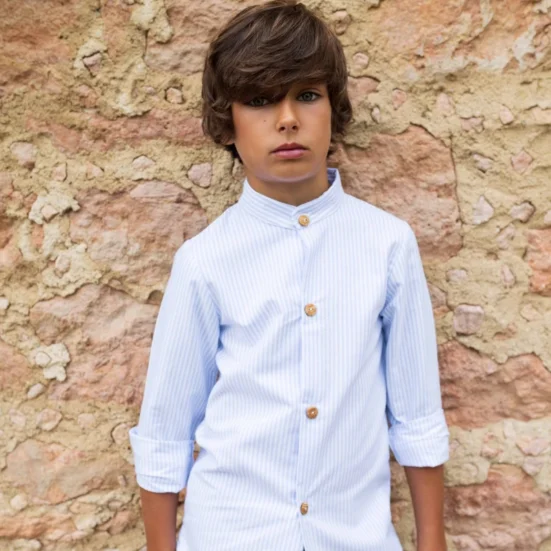 camisa niño oxford kids chocolate